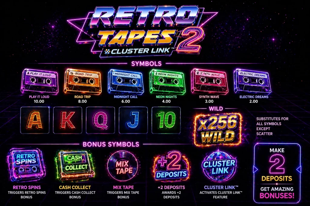 Retro Tapes 2 Symbols
